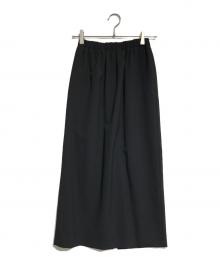 ROBE DE CHAMBRE COMME DES GARCONS（ローブドシャンブル コムデギャルソン）の古着「ウールロングスカート」｜ブラック