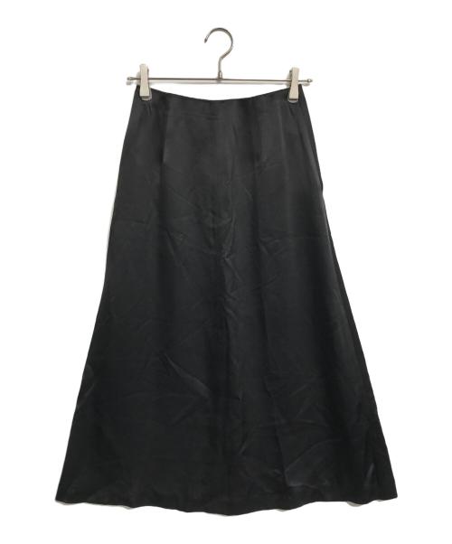 COMME des GARCONS（コムデギャルソン）COMME des GARCONS (コムデギャルソン) サテンロングスカート ブラック サイズ:Sの古着・服飾アイテム
