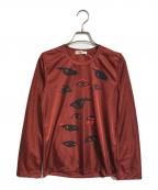 COMME des GARCONSコムデギャルソン）の古着「ロングスリーブカットソー」｜レッド