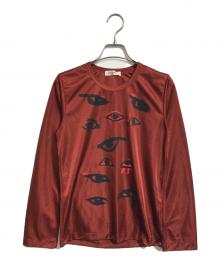 COMME des GARCONS（コムデギャルソン）の古着「ロングスリーブカットソー」｜レッド