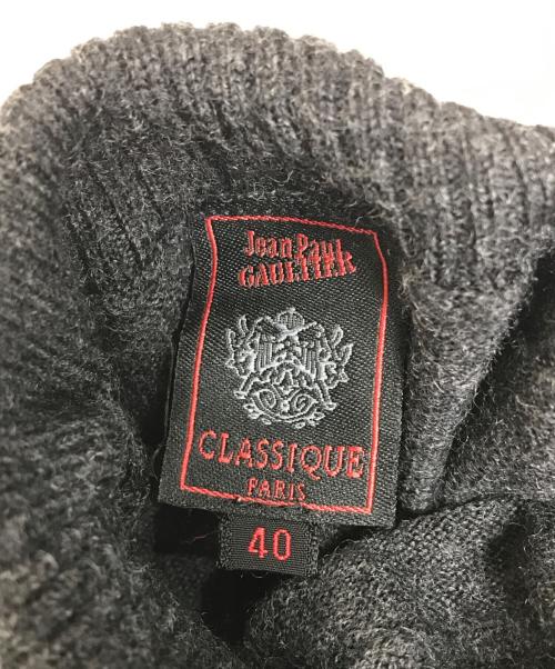 Jean Paul GAULTIER CLASSIQUE（ジャンポールゴルチエクラシック）Jean Paul GAULTIER CLASSIQUE (ジャンポールゴルチエクラシック) タートルネックニット グレー サイズ:40の古着・服飾アイテム