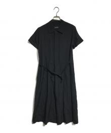 tricot COMME des GARCONS（トリココムデギャルソン）の古着「プルオーバーシャツワンピース」｜ブラック