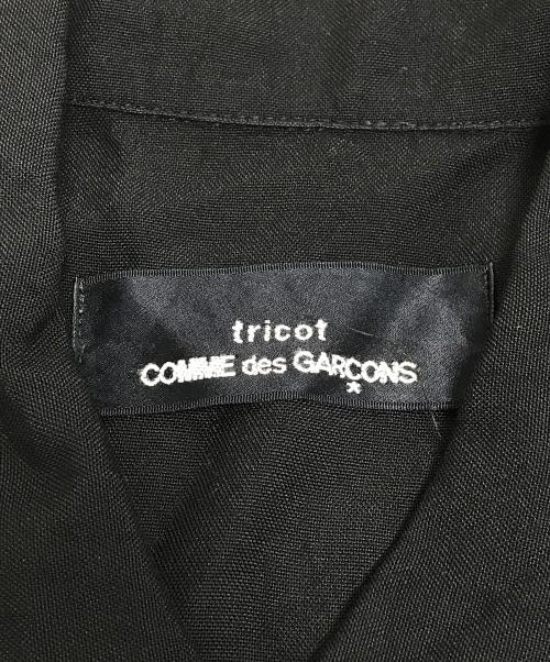 tricot COMME des GARCONS（トリココムデギャルソン）tricot COMME des GARCONS (トリココムデギャルソン) プルオーバーシャツワンピース ブラック サイズ:表記なしの古着・服飾アイテム