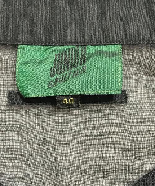 JUNIOR GAULTIER（ジュニアゴルチエ）JUNIOR GAULTIER (ジュニアゴルチエ) 切替シャツ ブラック サイズ:SIZE 40の古着・服飾アイテム