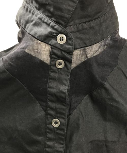 JUNIOR GAULTIER（ジュニアゴルチエ）JUNIOR GAULTIER (ジュニアゴルチエ) 切替シャツ ブラック サイズ:SIZE 40の古着・服飾アイテム