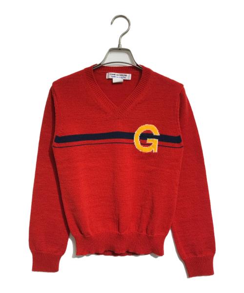 COMME des GARCONS COMME des GARCONS（コムデギャルソン コムデギャルソン）COMME des GARCONS COMME des GARCONS (コムデギャルソン コムデギャルソン) ニット レッド サイズ:XSの古着・服飾アイテム