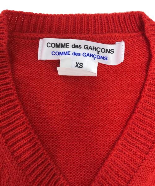 COMME des GARCONS COMME des GARCONS（コムデギャルソン コムデギャルソン）COMME des GARCONS COMME des GARCONS (コムデギャルソン コムデギャルソン) ニット レッド サイズ:XSの古着・服飾アイテム