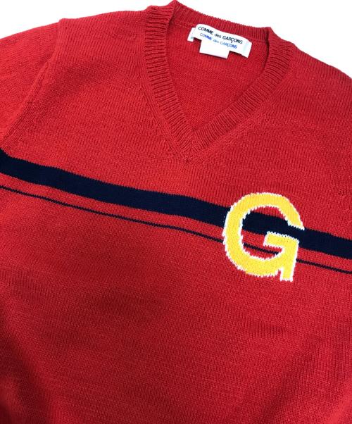 COMME des GARCONS COMME des GARCONS（コムデギャルソン コムデギャルソン）COMME des GARCONS COMME des GARCONS (コムデギャルソン コムデギャルソン) ニット レッド サイズ:XSの古着・服飾アイテム