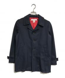 COMME des GARCONS SHIRT（コムデギャルソンシャツ）の古着「ギャバジンショートコート」｜ネイビー