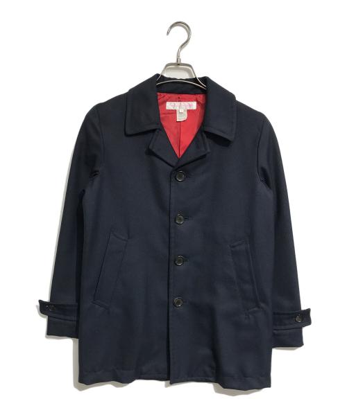 COMME des GARCONS SHIRT（コムデギャルソンシャツ）COMME des GARCONS SHIRT (コムデギャルソンシャツ) ギャバジンショートコート ネイビー サイズ:XSの古着・服飾アイテム