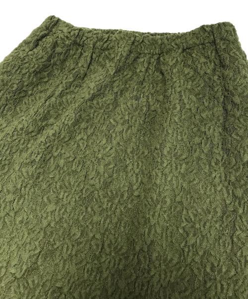 tricot COMME des GARCONS（トリココムデギャルソン）tricot COMME des GARCONS (トリココムデギャルソン) 切替スカート グリーン サイズ:Mの古着・服飾アイテム