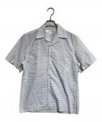 COMME des GARCONS SHIRTコムデギャルソンシャツ）の古着「開襟ボーダーシャツ」｜ブルー
