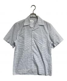 COMME des GARCONS SHIRT（コムデギャルソンシャツ）の古着「開襟ボーダーシャツ」｜ブルー