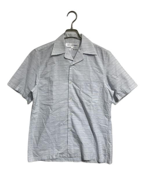 COMME des GARCONS SHIRT（コムデギャルソンシャツ）COMME des GARCONS SHIRT (コムデギャルソンシャツ) 開襟ボーダーシャツ ブルー サイズ:Sの古着・服飾アイテム