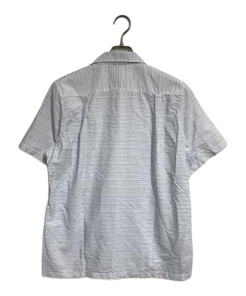 COMME des GARCONS SHIRT（コムデギャルソンシャツ）COMME des GARCONS SHIRT (コムデギャルソンシャツ) 開襟ボーダーシャツ ブルー サイズ:Sの古着・服飾アイテム