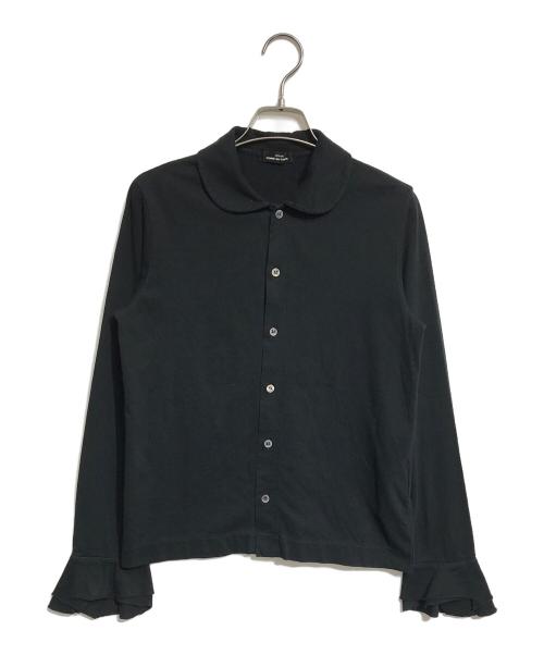 tricot COMME des GARCONS（トリココムデギャルソン）tricot COMME des GARCONS (トリココムデギャルソン) 丸襟袖フレアシャツ ブラック サイズ:表記なしの古着・服飾アイテム