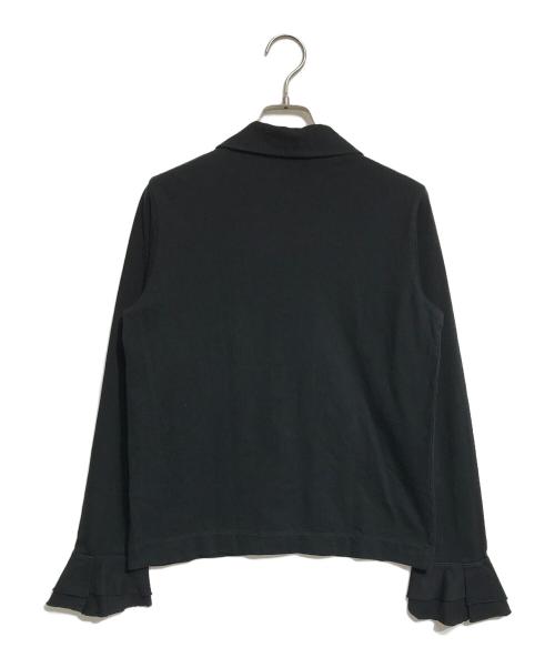 tricot COMME des GARCONS（トリココムデギャルソン）tricot COMME des GARCONS (トリココムデギャルソン) 丸襟袖フレアシャツ ブラック サイズ:表記なしの古着・服飾アイテム
