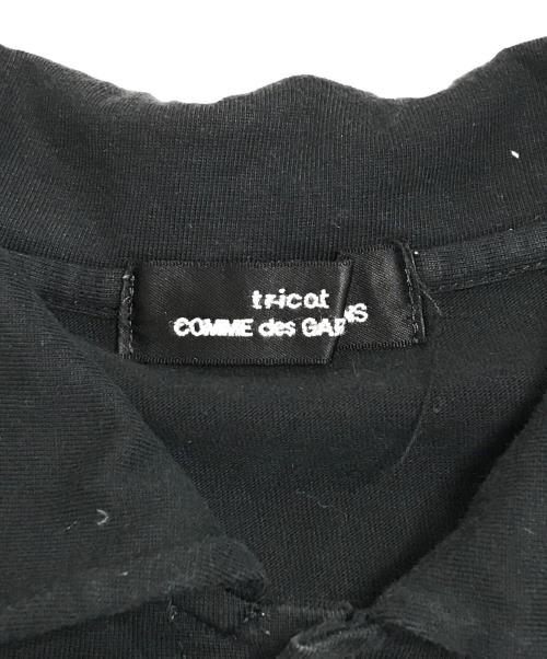 tricot COMME des GARCONS（トリココムデギャルソン）tricot COMME des GARCONS (トリココムデギャルソン) 丸襟袖フレアシャツ ブラック サイズ:表記なしの古着・服飾アイテム