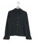tricot COMME des GARCONS（トリココムデギャルソン）の古着「丸襟袖フレアシャツ」｜ブラック