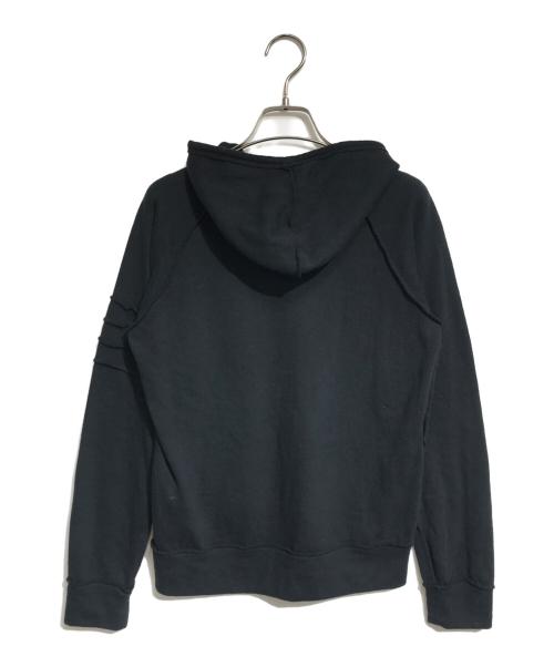 tricot COMME des GARCONS（トリココムデギャルソン）tricot COMME des GARCONS (トリココムデギャルソン) 異素材切替プルオーバーパーカー ブラック サイズ:表記なしの古着・服飾アイテム