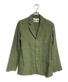 COMME des GARCONS SHIRT（コムデギャルソンシャツ）の古着「ウールリネンHBTジャケット」｜グリーン