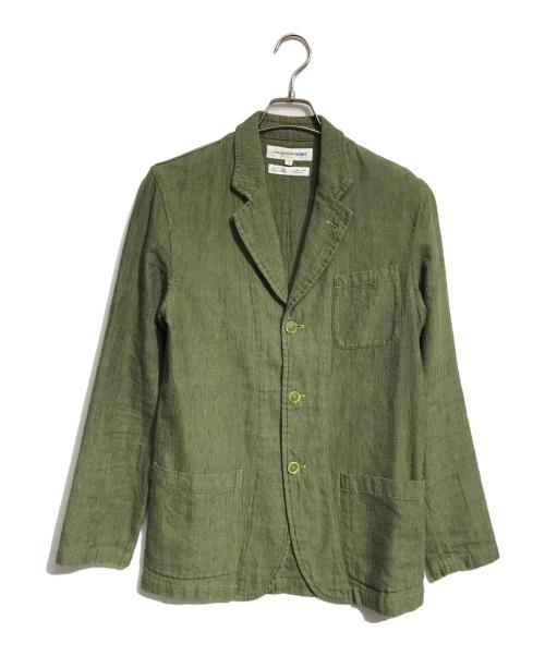 COMME des GARCONS SHIRT（コムデギャルソンシャツ）COMME des GARCONS SHIRT (コムデギャルソンシャツ) ウールリネンHBTジャケット グリーン サイズ:Sの古着・服飾アイテム
