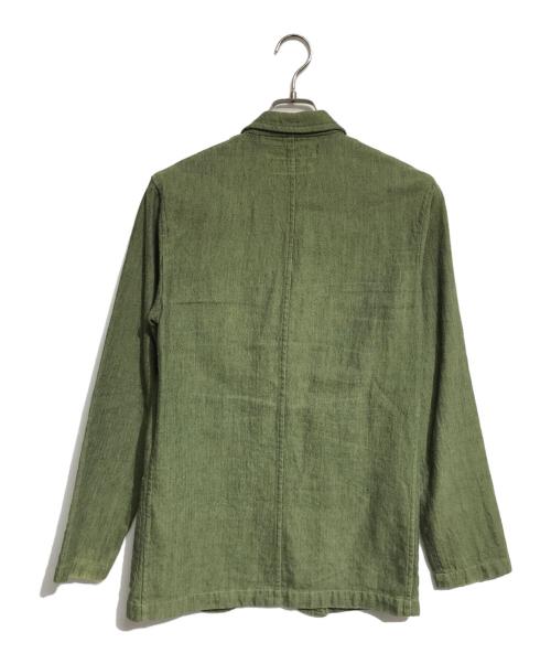 COMME des GARCONS SHIRT（コムデギャルソンシャツ）COMME des GARCONS SHIRT (コムデギャルソンシャツ) ウールリネンHBTジャケット グリーン サイズ:Sの古着・服飾アイテム