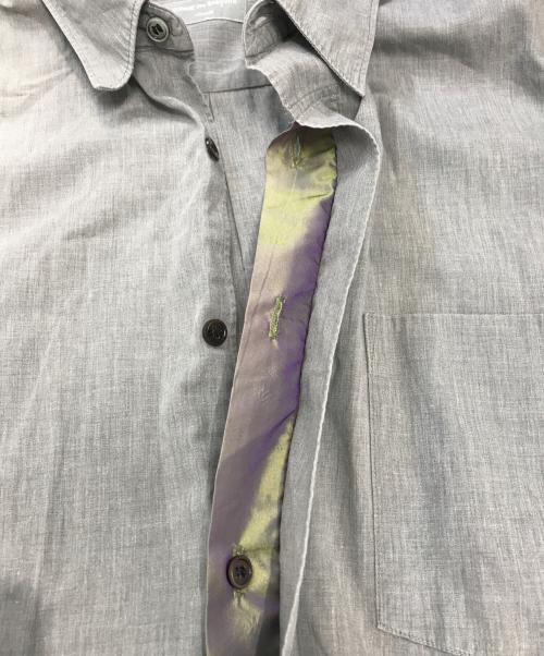 COMME des GARCONS HOMME（コムデギャルソン オム）COMME des GARCONS HOMME (コムデギャルソン オム) 比翼シャツ グレー サイズ:不明の古着・服飾アイテム