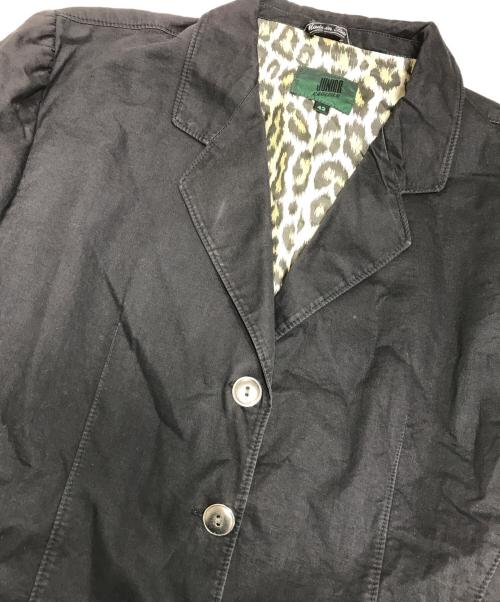 JUNIOR GAULTIER（ジュニアゴルチエ）JUNIOR GAULTIER (ジュニアゴルチエ) 裏地レオパードジャケット ブラック サイズ:42の古着・服飾アイテム