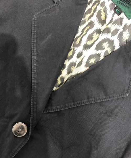 JUNIOR GAULTIER（ジュニアゴルチエ）JUNIOR GAULTIER (ジュニアゴルチエ) 裏地レオパードジャケット ブラック サイズ:42の古着・服飾アイテム