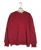 COMME des GARCONSコムデギャルソン）の古着「フラワーニット」｜レッド