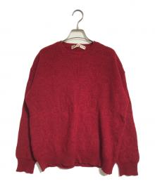 COMME des GARCONS（コムデギャルソン）の古着「フラワーニット」｜レッド