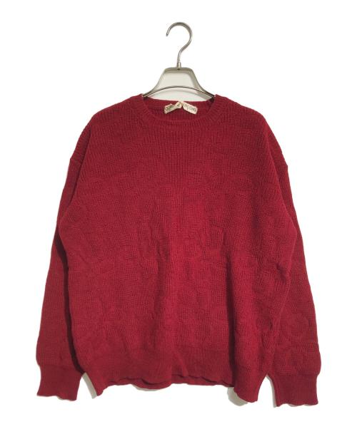 COMME des GARCONS（コムデギャルソン）COMME des GARCONS (コムデギャルソン) フラワーニット レッド サイズ:表記なしの古着・服飾アイテム
