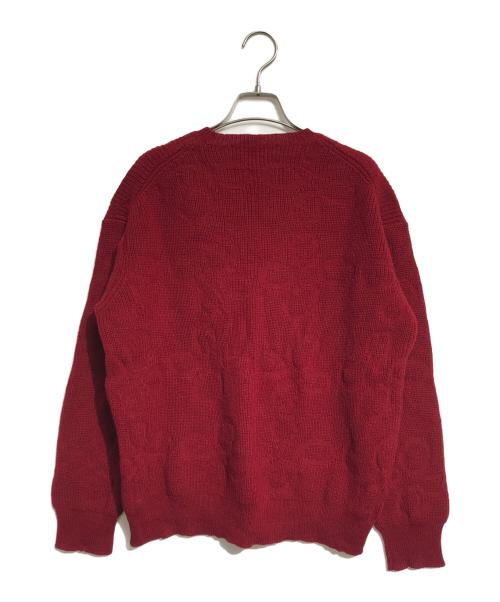 COMME des GARCONS（コムデギャルソン）COMME des GARCONS (コムデギャルソン) フラワーニット レッド サイズ:表記なしの古着・服飾アイテム