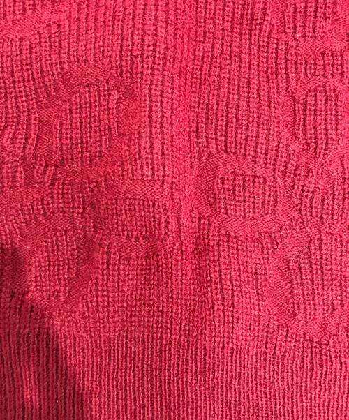 COMME des GARCONS（コムデギャルソン）COMME des GARCONS (コムデギャルソン) フラワーニット レッド サイズ:表記なしの古着・服飾アイテム