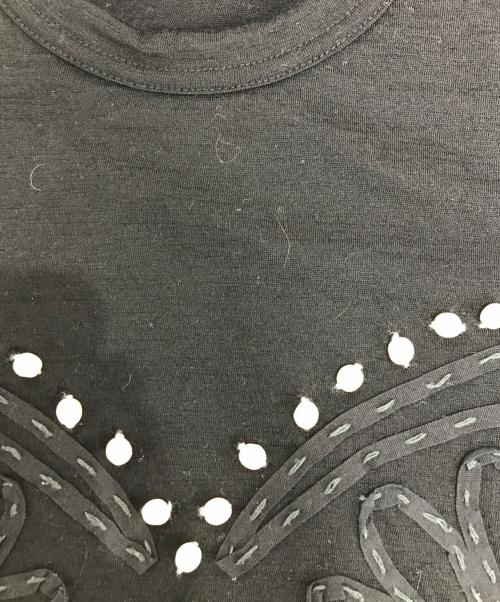 tricot COMME des GARCONS（トリココムデギャルソン）tricot COMME des GARCONS (トリココムデギャルソン) パール装飾ニット ブラック サイズ:Sの古着・服飾アイテム