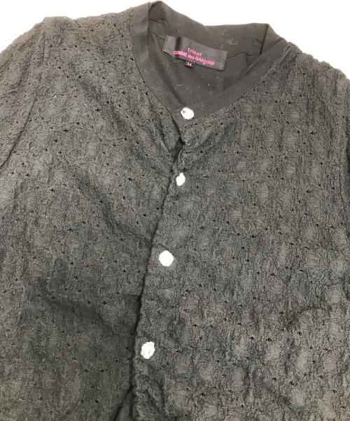 tricot COMME des GARCONS（トリココムデギャルソン）tricot COMME des GARCONS (トリココムデギャルソン) 変形シャツ ブラック サイズ:Mの古着・服飾アイテム