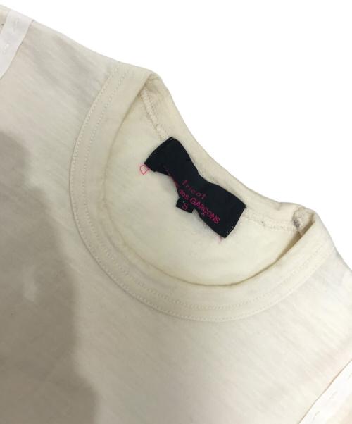 tricot COMME des GARCONS（トリココムデギャルソン）tricot COMME des GARCONS (トリココムデギャルソン) パール装飾ニット アイボリー サイズ:Sの古着・服飾アイテム