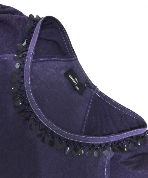 tricot COMME des GARCONS（トリココムデギャルソン）tricot COMME des GARCONS (トリココムデギャルソン) 装飾パッチワークニット パープル サイズ:表記なしの古着・服飾アイテム