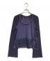 tricot COMME des GARCONS（トリココムデギャルソン）の古着「装飾パッチワークニット」｜パープル