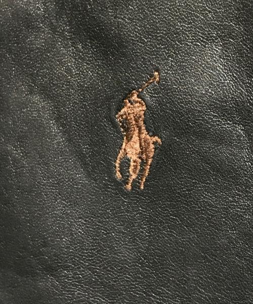 POLO RALPH LAUREN（ポロ・ラルフローレン）POLO RALPH LAUREN (ポロ・ラルフローレン) レザースイングトップ ブラック サイズ:Lの古着・服飾アイテム