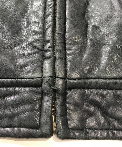 POLO RALPH LAUREN（ポロ・ラルフローレン）POLO RALPH LAUREN (ポロ・ラルフローレン) レザースイングトップ ブラック サイズ:Lの古着・服飾アイテム