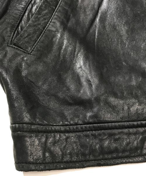 POLO RALPH LAUREN（ポロ・ラルフローレン）POLO RALPH LAUREN (ポロ・ラルフローレン) レザースイングトップ ブラック サイズ:Lの古着・服飾アイテム