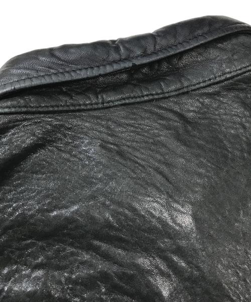 POLO RALPH LAUREN（ポロ・ラルフローレン）POLO RALPH LAUREN (ポロ・ラルフローレン) レザースイングトップ ブラック サイズ:Lの古着・服飾アイテム