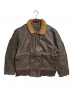 VINTAGE MILITARYヴィンテージ ミリタリー）の古着「U'S NAVY 60’s G-1フライトジャケット」｜ブラウン