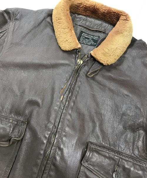 VINTAGE MILITARY（ヴィンテージ ミリタリー）VINTAGE MILITARY (ヴィンテージ ミリタリー) U'S NAVY 60’s G-1フライトジャケット ブラウン サイズ:44の古着・服飾アイテム