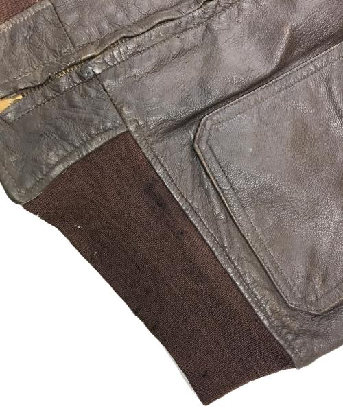 VINTAGE MILITARY（ヴィンテージ ミリタリー）VINTAGE MILITARY (ヴィンテージ ミリタリー) U'S NAVY 60’s G-1フライトジャケット ブラウン サイズ:44の古着・服飾アイテム