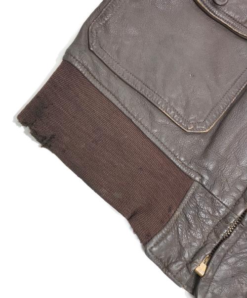 VINTAGE MILITARY（ヴィンテージ ミリタリー）VINTAGE MILITARY (ヴィンテージ ミリタリー) U'S NAVY 60’s G-1フライトジャケット ブラウン サイズ:44の古着・服飾アイテム