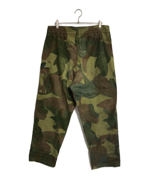VINTAGE MILITARY（ヴィンテージ ミリタリー）VINTAGE MILITARY (ヴィンテージ ミリタリー) Belgian Army(ベルギー軍) 50’s ブラッシュストロークカモパンツ グリーン サイズ:5の古着・服飾アイテム