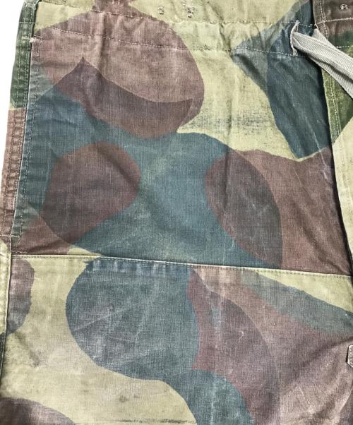 VINTAGE MILITARY（ヴィンテージ ミリタリー）VINTAGE MILITARY (ヴィンテージ ミリタリー) Belgian Army(ベルギー軍) 50’s ブラッシュストロークカモパンツ グリーン サイズ:5の古着・服飾アイテム